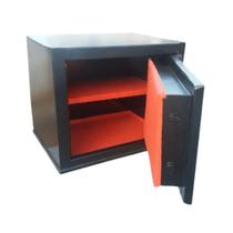 Cofre Mega Forte 30cm Vazio Com 3 Combinações Numéricas + Kit Parafusos