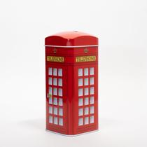 Cofre Metal Porta Moeda Decorativo Cabine Telefônica 16cm