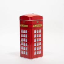 Cofre Metal Porta Moeda Decorativo Cabine Telefônica 16cm