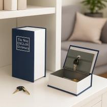 Cofre mini livro de segurança camuflado dicionario com 2 chaves pequeno porta joias e dinheiro objetos documentos camuflagem elegante portátil Cofre mini livro de segurança camuflado dicionario com 2 chaves pequeno porta joias e dinheiro objetos documentos camuflagem elegante portátil