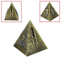 Cofre Mini Pirâmide Egito Coloca Moedas Decoração Enfeite 26142
