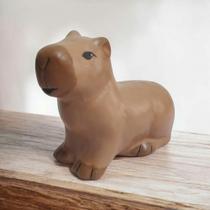 Cofre Modelo Capivara Grande em Ceramica - Cor Marrom - Decore Casa Cofre Modelo Capivara Grande em Ceramica - Cor Marrom - Decore Casa