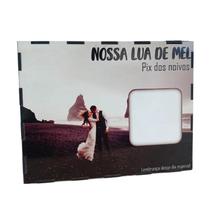 Cofre Pix Dos Noivos Nossa Lua Mel Qr Code Festa Casamento