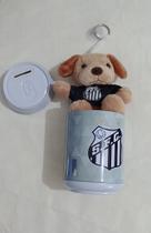 Cofre porta moedas com chaveiro cachorinho Santos Fc 01 unidade