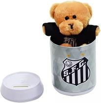 Cofre porta moedas com chaveiro ursinho Santos Fc 01 unidade Cofre porta moedas com chaveiro ursinho Santos Fc 01 unidade