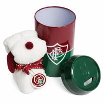 Cofre Porta Moedas Lata Com Toalinha Cachorro - Fluminense