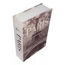 Cofre Secreto Livro Inteligente BookShape Paris para Objetos de Valor