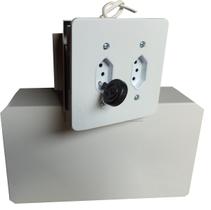 Cofre tomada tam, médio com gaveta interna e fundo falso