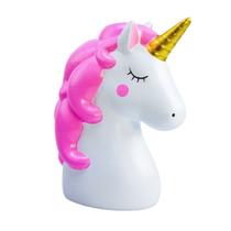 Cofre Unicórnio Infantil Cerâmica Decorativo Colorido Fofo