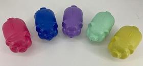 Cofres Porquinho Plástico Colorido kit com 5 Unidades Porta Moeda P/ Festa Brinde Lembrancinha Prenda