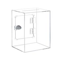 Cofrinho acrílico transparente quadrado para crianças 12x12cm Cofrinho acrílico transparente quadrado para crianças 12x12cm