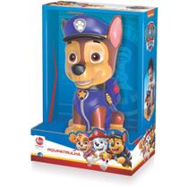Cofrinho Chase Patrulha Canina Boneco Vinil Líder Brinquedos