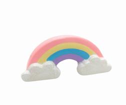 Cofrinho Cofre De Enfeite De Mesa Festa Arco Iris Com Nuvem