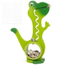 Cofrinho de dinossauro de madeira AORCMITN Boalord para crianças