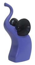 Cofrinho de Elefante Roxo Cerâmica 24cm