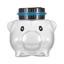 Cofrinho digital de contagem de moedas transparente em PVC Savings J