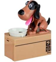 Cofrinho Divertido Cachorro Papa Moedas Automático Cofre de Moedas Divertido
