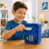 Cofrinho Eletrônico Infantil com Digital Senha moedas notas Cofrinho Eletrônico Infantil com Digital Senha moedas notas