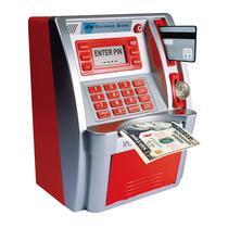Cofrinho infantil ATM MMP Living com alimentador automático de notas, vermelho Cofrinho infantil ATM MMP Living com alimentador automático de notas, vermelho