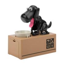 Cofrinho Infantil Eletronico Cachorro Que Come Moeda Preto