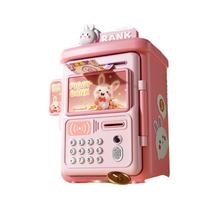 Cofrinho infantil inteligente com rolagem automática de moedas