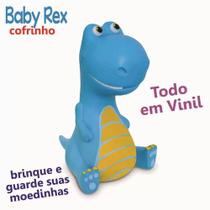Cofrinho Menino Menina Baby Rex 27cm Vinil Brinquedo Criança - ADIJOMAR