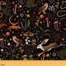 Cogumelo de desenho animado Castle Fairy em tecido para crianças, costurando 1 m Cogumelo de desenho animado Castle Fairy em tecido para crianças, costurando 1 m