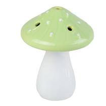 Cogumelo Floreira Verde Pastel Cerâmica Luiz Salvador 10Cm
