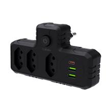 COIBEU Conector De Extensão COIBEU Portátil Universal Plug Carregador Rápido Usb TypeC Transformador Conversor De Tomada