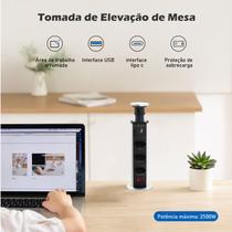 COIBEU Torre de Tomada Multiplug 3 Tomadas Bivolt 1 USB 1 TipoC 16A