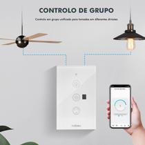 COIBEU Tuya WiFi Fan Light Touch Switch Interruptor inteligente de ventilador de parede Interruptor inteligente para