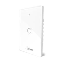 COIBEU Tuya WiFi Interruptor De Luz Inteligente 1 gang Wall Touch Switch Trabalho Com Alexa Google Home