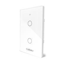COIBEU Tuya WiFi Interruptor De Luz Inteligente 2 gang Wall Touch Switch Trabalho Com Alexa Google Home COIBEU Tuya WiFi Interruptor De Luz Inteligente 2 gang Wall Touch Switch Trabalho Com Alexa Google Home
