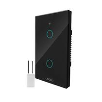 COIBEU Tuya WiFi Interruptor De Luz Inteligente 2 gang Wall Touch Switch Trabalho Com Alexa Google Home