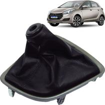 Coifa Alavanca Câmbio Hb20 13 a 20 Preta com Base Cinza