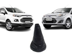 Coifa Alavanca de Câmbio Fiesta Hatch Sedan Ecosport 2003 a 2011 Preto