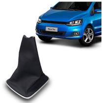 Coifa Cambio Fox 2015 a 2017 Base Cromada Linha Preta