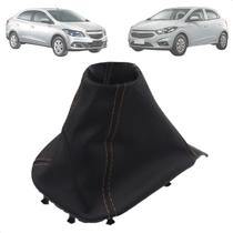 Coifa Câmbio Onix Prisma 2013 2014 2015 A 2019 Preto Com laranja