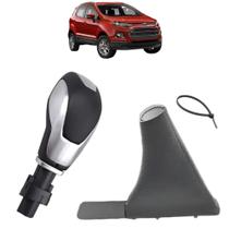 Coifa Com Aro Externo Alavanca Do Freio E Manopla Câmbio Automático Ecosport 2017 A 2021