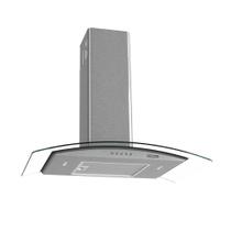 Coifa com Vidro Curvado 75cm Nardelli Cinza 127v/220v