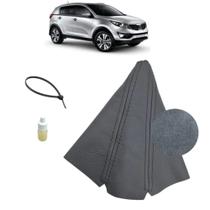 Coifa Couro Acabamento E Proteção Alavanca Câmbio Automático Sportage 2011 Á 2016