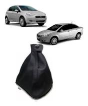 Coifa de Câmbio Preta Linea 09 10 11 12 13 14 15 16 Punto 08 09 10 11 12 13 14 15 16 17 Mapa Preta Base Cromada