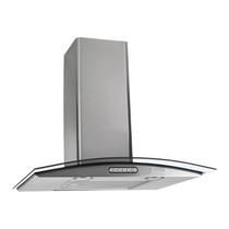 Coifa de Parede 60cm Vidro Curvo Duto Slim Inox Fogatti