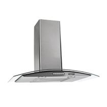 Coifa de Parede 70cm Vidro Curvo Duto Slim Fogatti Inox Coifa de Parede 70cm Vidro Curvo Duto Slim Fogatti Inox