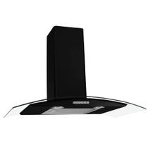 Coifa de Parede 80cm Vidro Curvo Duto Slim Fogatti Coifa de Parede 80cm Vidro Curvo Duto Slim Fogatti