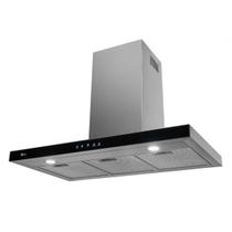 Coifa de Parede 90cm Infinity 127V Vidro Digital Touch Preto Inox Fischer Coifa de Parede 90cm Infinity 127V Vidro Digital Touch Preto Inox Fischer