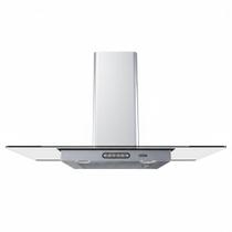 Coifa De Parede 90cm Vidro Reto Duto Slim Fogatti Inox 110V Coifa De Parede 90cm Vidro Reto Duto Slim Fogatti Inox 110V