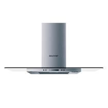 Coifa de Parede Brastemp 90 cm Inox 5 e 6 Bocas Timer Autodesligamento BAP90AR Coifa de Parede Brastemp 90 cm Inox 5 e 6 Bocas Timer Autodesligamento BAP90AR