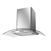 Coifa de parede cf60-01 com vidro curvo 250w 60cm inox mondial 127v Coifa de parede cf60-01 com vidro curvo 250w 60cm inox mondial 127v
