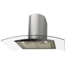 Coifa de Parede Fischer 90cm Talent Touch 3 Velocidades Vidro e Inox 16740